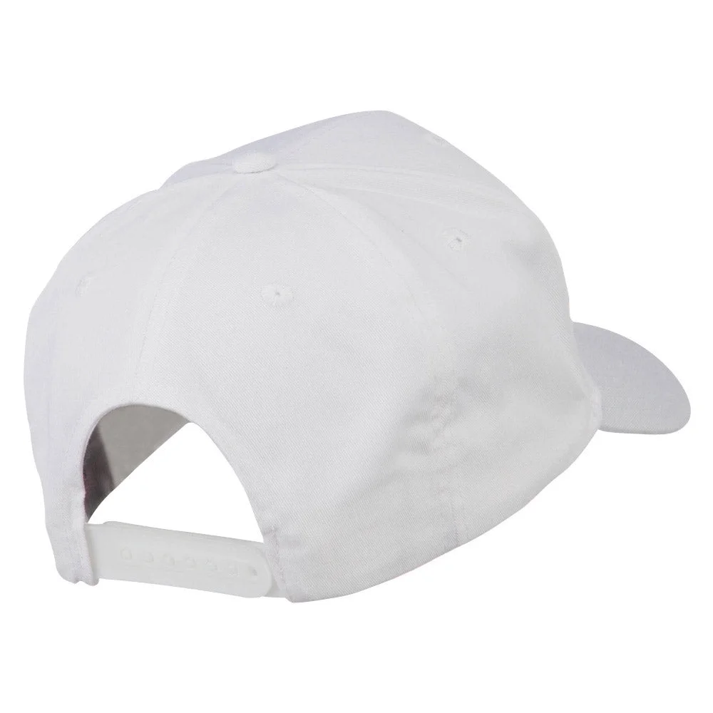 Captain Oak Leaf Military Patched Cap - White OSFM