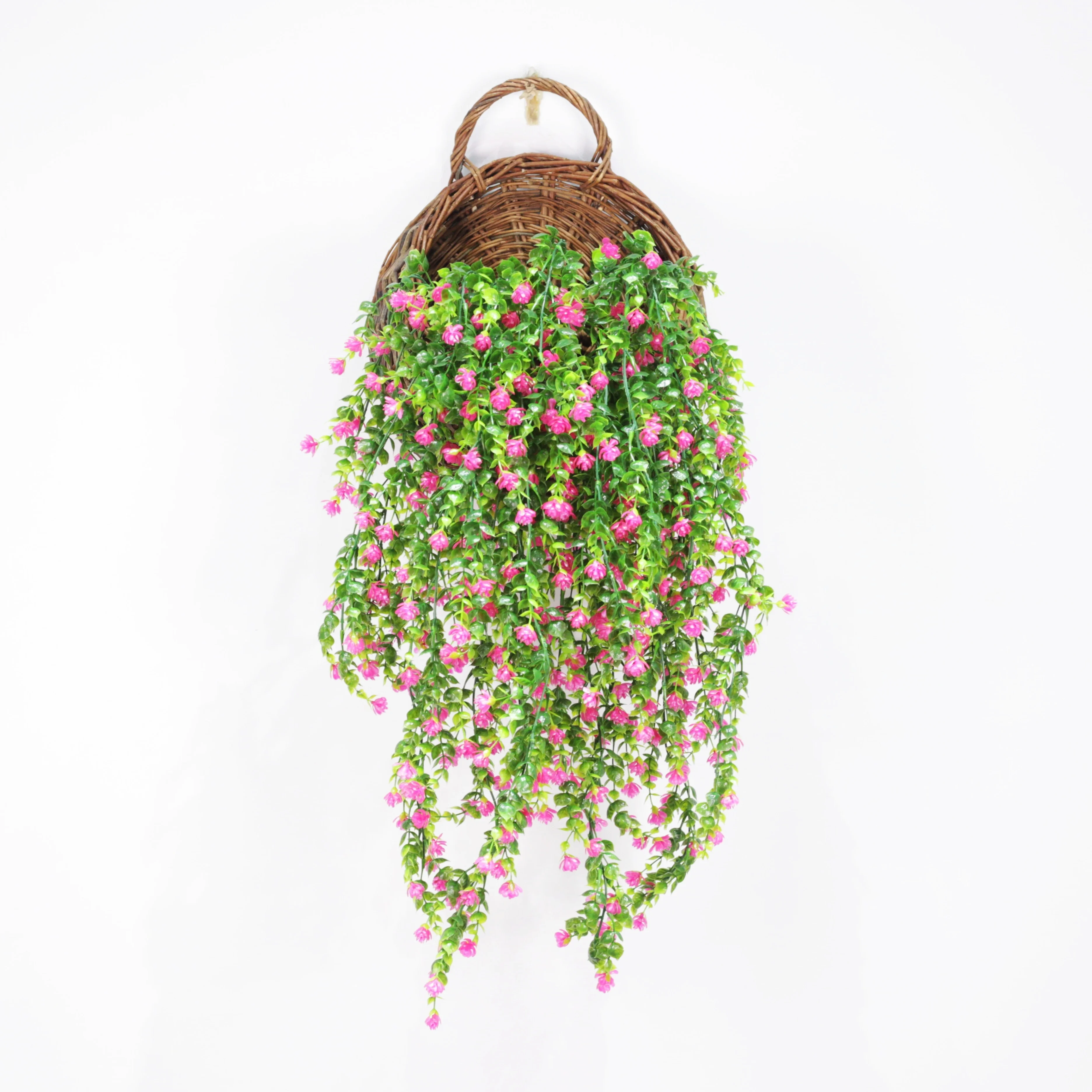 ACMDL  4pcs Front Porch Hanging Shrub Plants For Outdoor Decoration  Summer Decoration UV Protection Artificial Plant Outdoor Plastic Green Shrub Plants  Fake Flowers Planter Home Garden