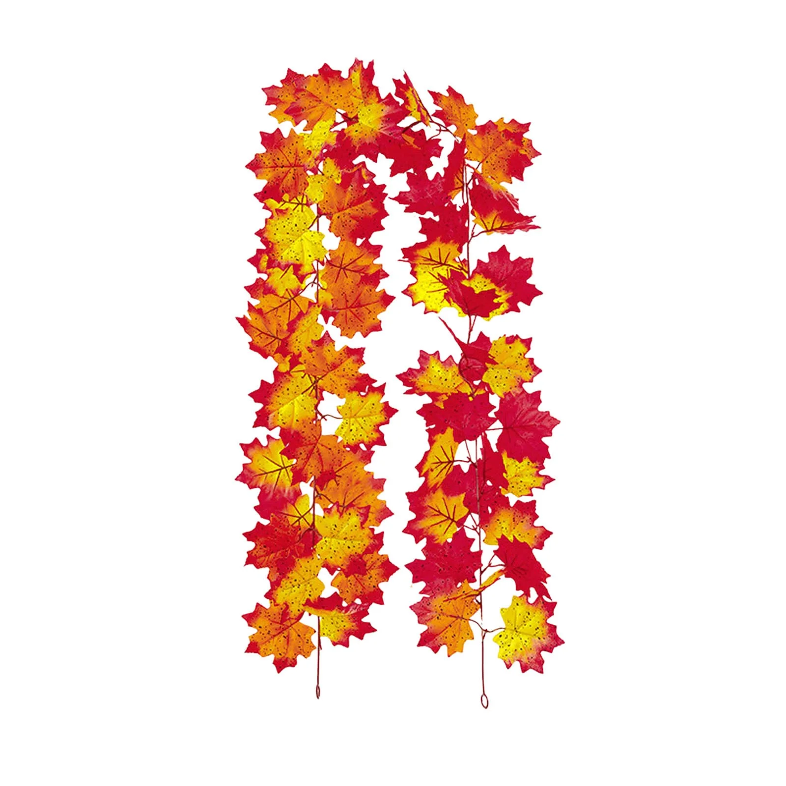 Fall Garland Maple Leaf Hanging Vine Garland Artificial Autumn Garland Thanksgiving Decor For Home Red