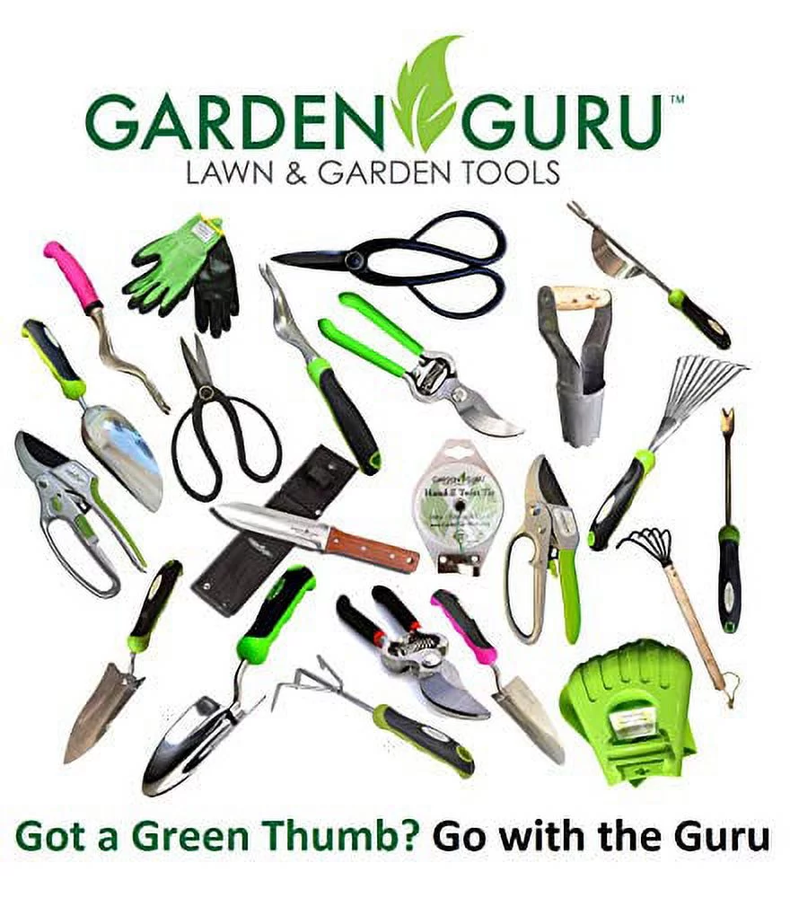 Garden Guru Hand Weeder Tool with Ergonomic Handle - Weed Puller for Planting, Weeding, Flower and Vegetable Care in Lawn Garden Yard | Rust Resistant