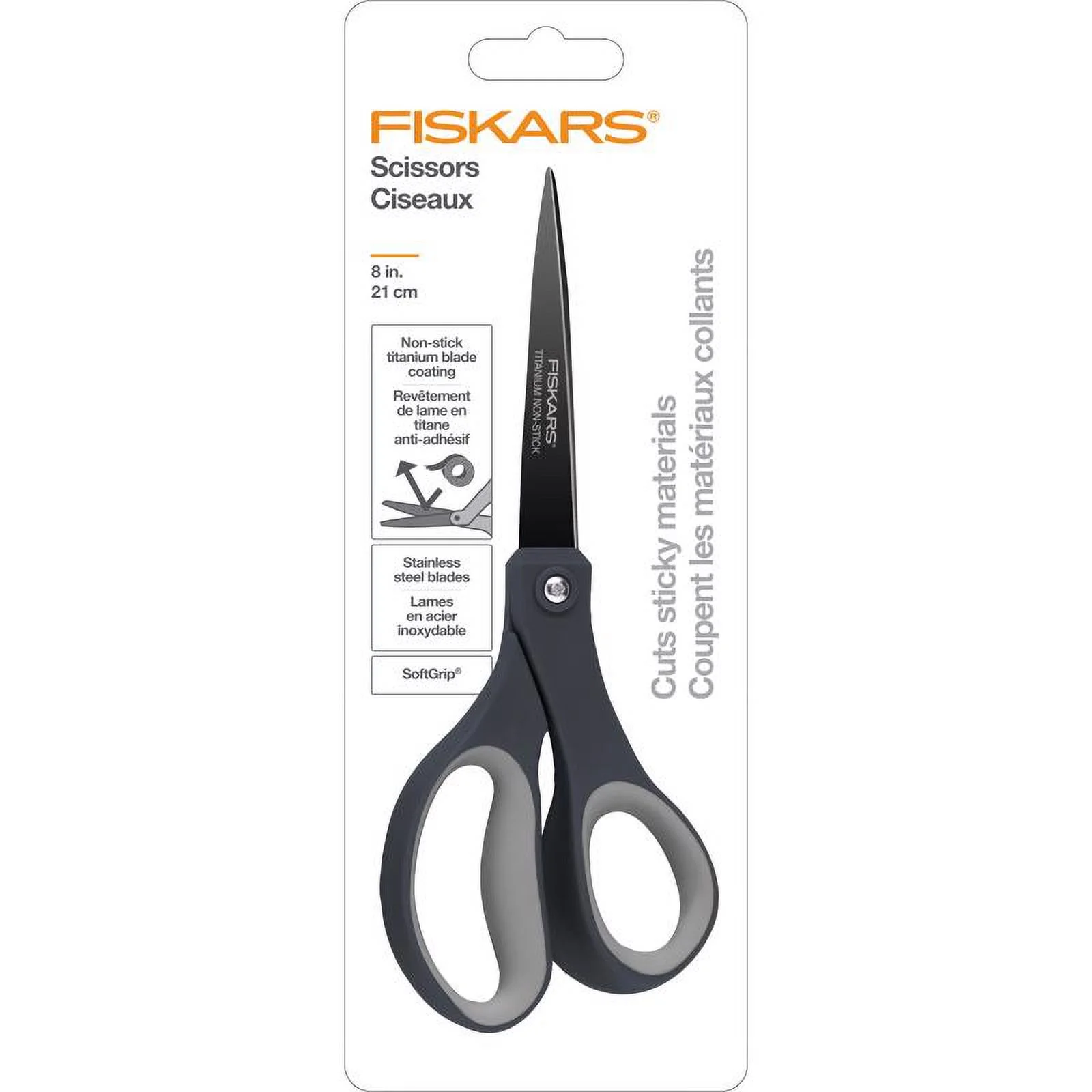 Fiskars Everyday Softgrip Non-Stick Titanium Scissors - 8