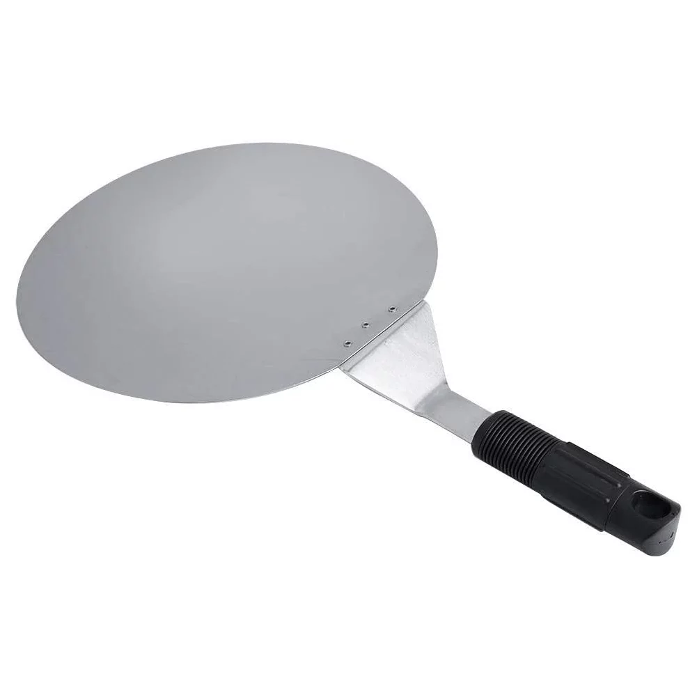 Aigid Baking Shovel, 1Pc Stainless Steel Pizza Peel Round Shovel Transfer Tray Kitchen Restaurant Baking Tool Hot