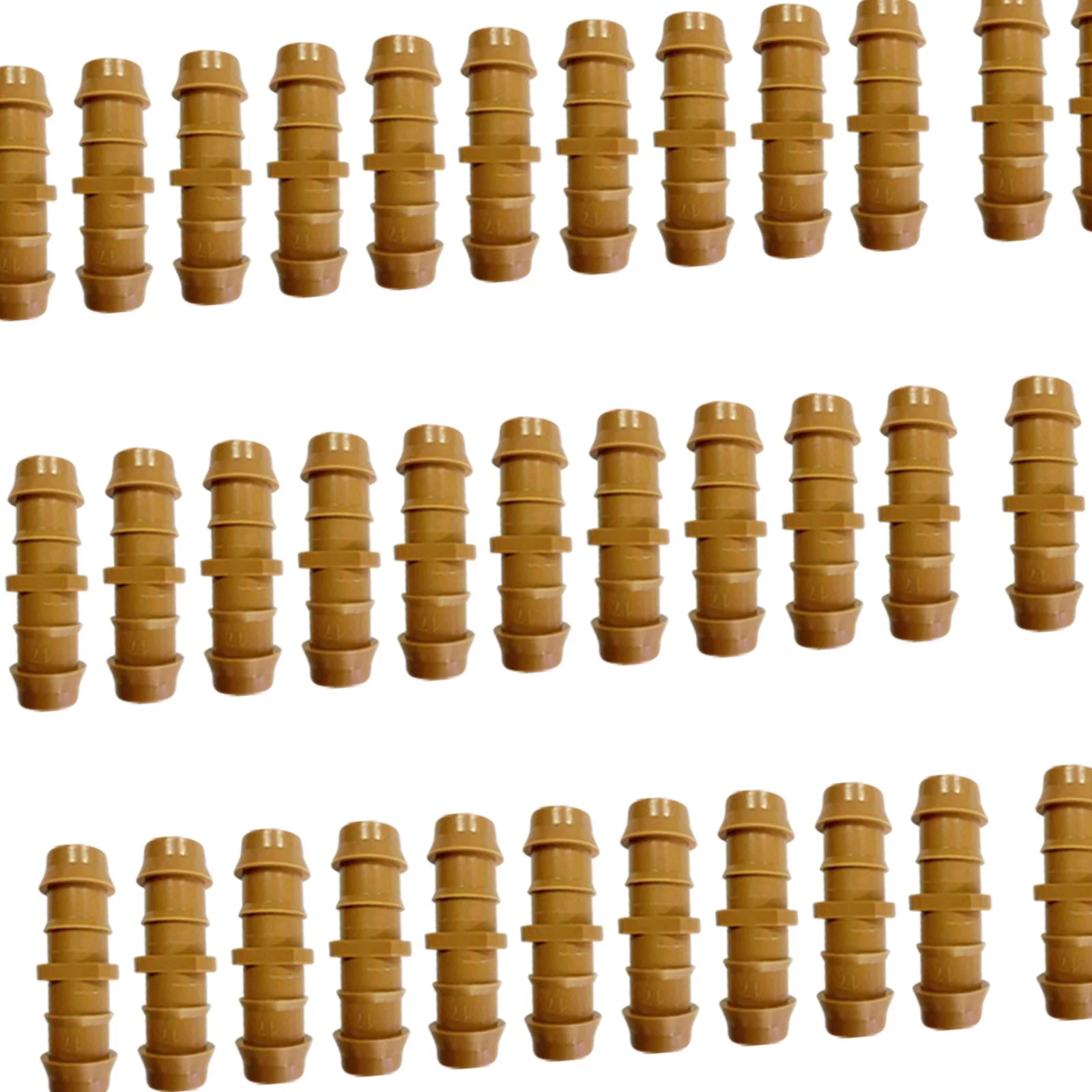 100Pcs Garden Irrigation Pipe Connector 17mm Drip System DIY Drip Irrigation