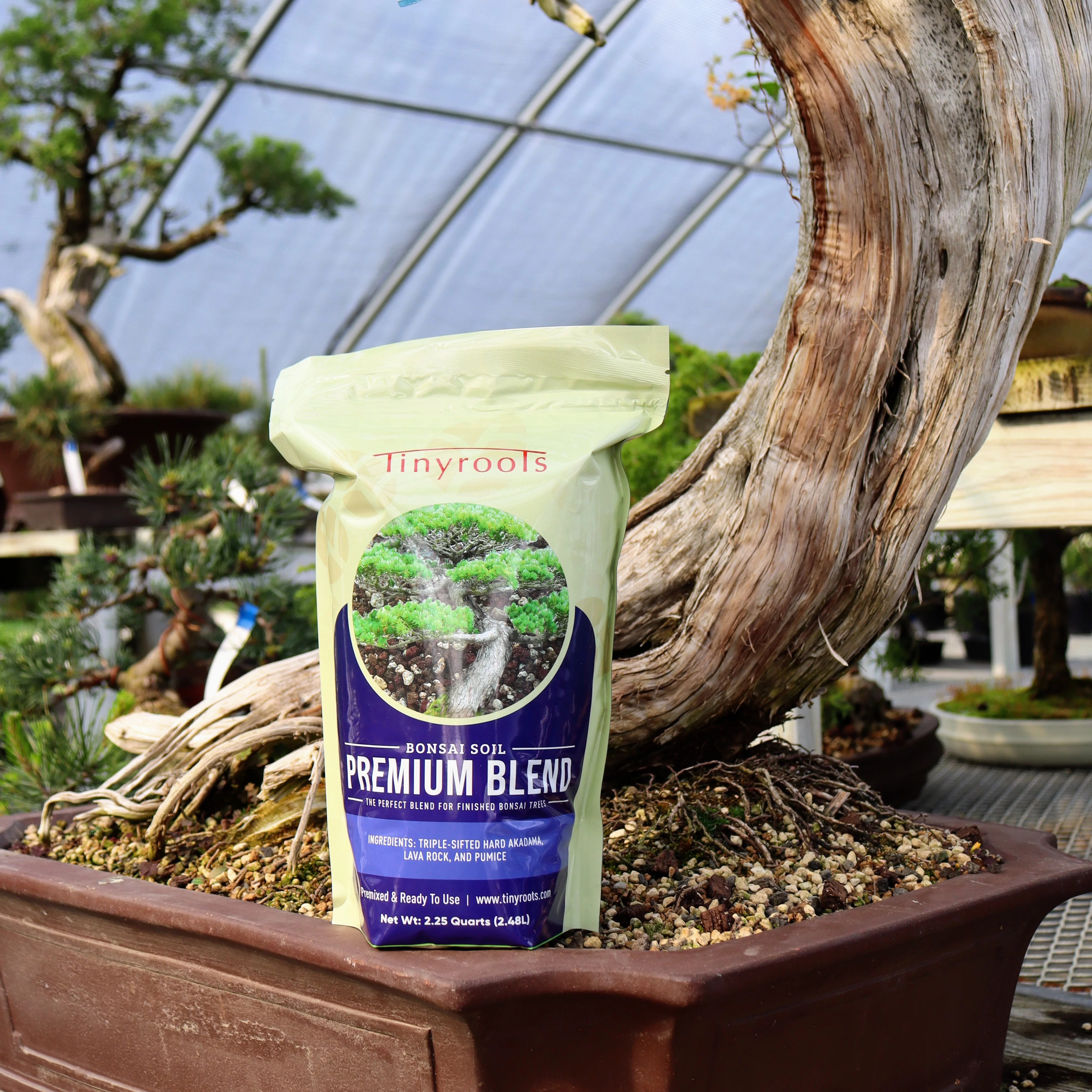 Tinyroots Premium Blend Bonsai Soil, 2.25 Quart Bag
