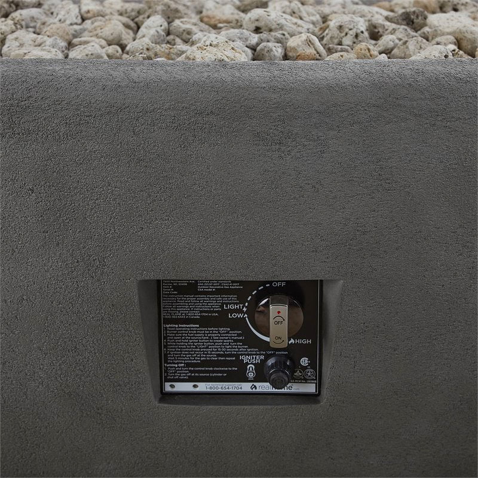 Home Square 2 Piece Set with Large Oval LP Metal Fire Bowl & Patio Loveseat