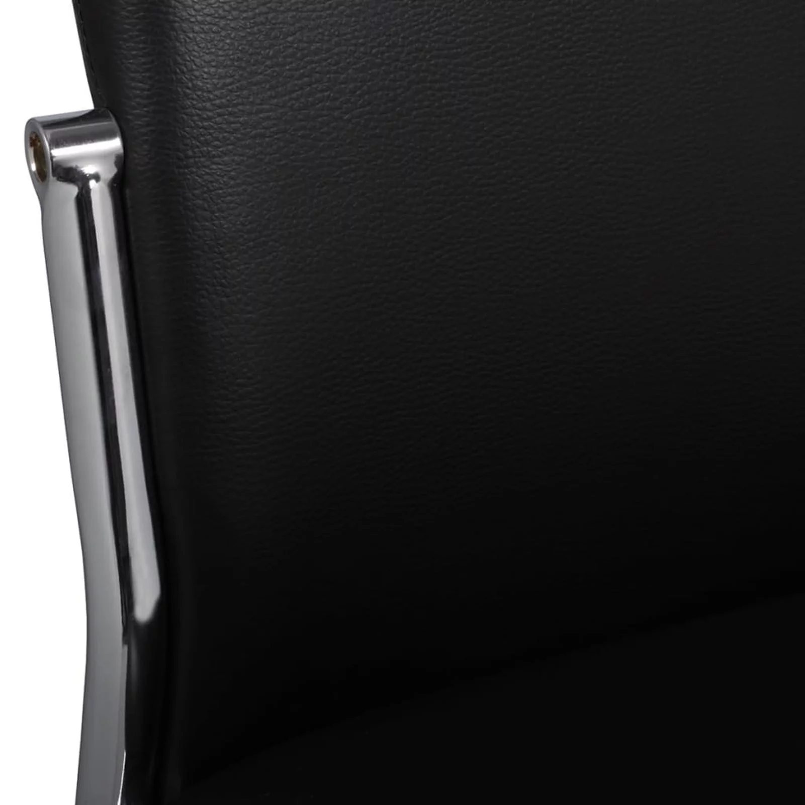 moobody Pack of 4 Modern Dining Chairs Leather Upholstery High Back Armless Side Chair with Iron Frame Legs Home Kitchen Dining Living Room Office Furniture Black 17 x 21 x 39 Inches