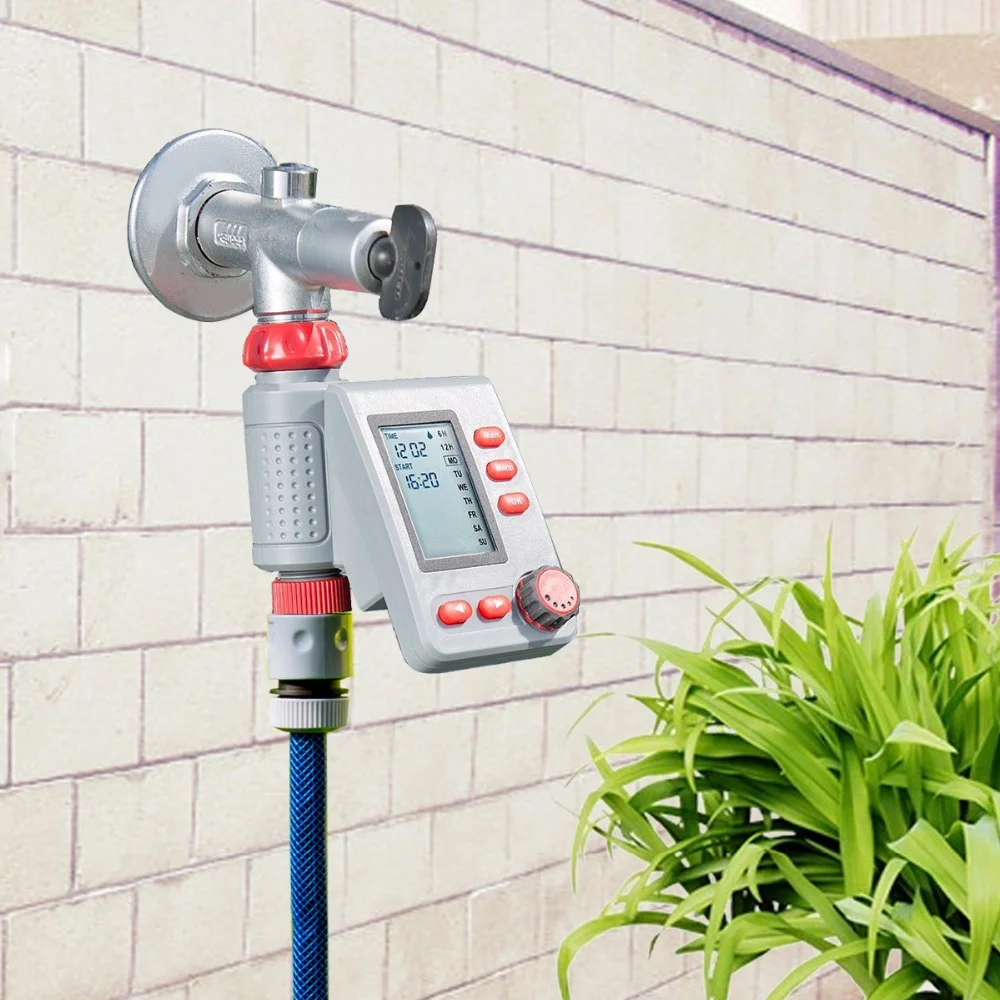 Large Screen LCD Display  Solenoid Valve Water Timer EU Standrad Digital Irrigation Timer Garden   Controller #21006