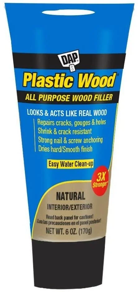 DAP 00583 24 Pack 6 oz. Plastic Wood Latex Wood Filler, Red Oak