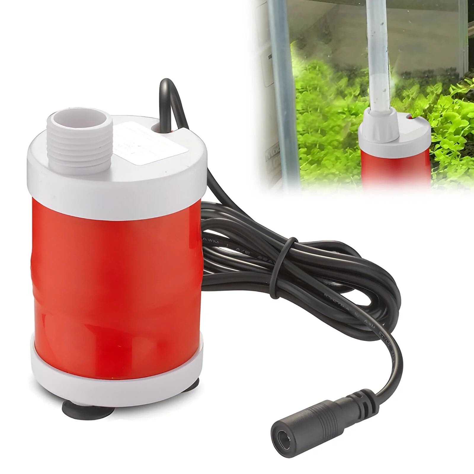 DC12V 20W Submersible Water Pump - High Lift 20FT Fountain Pump with 5FT Power Cord 700L/H High Flow Brushless DC Pump for Home Pond Fish Tank Fountain