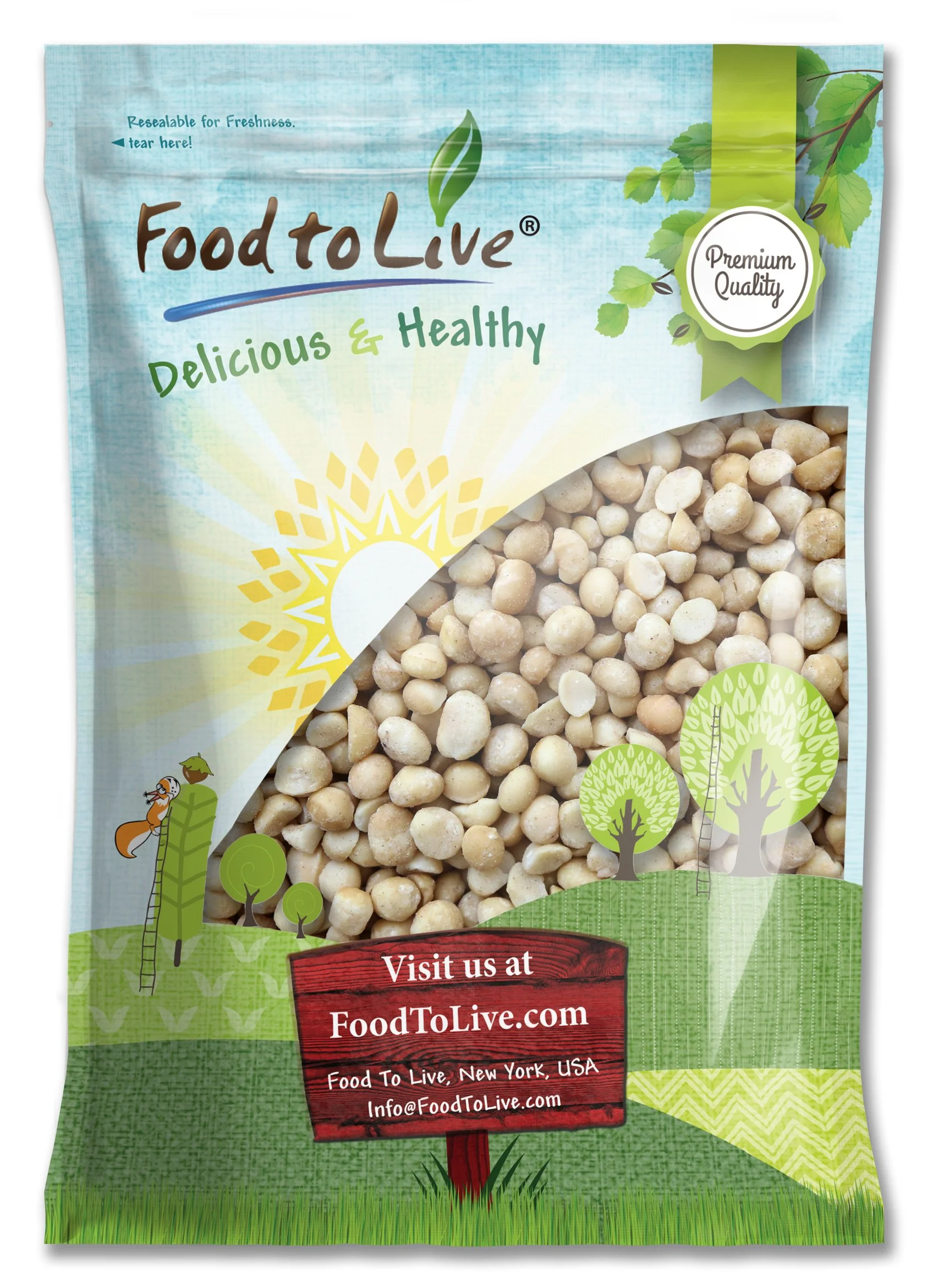 Bulk Nuts Macadamia Nuts - Raw - 5 lb.