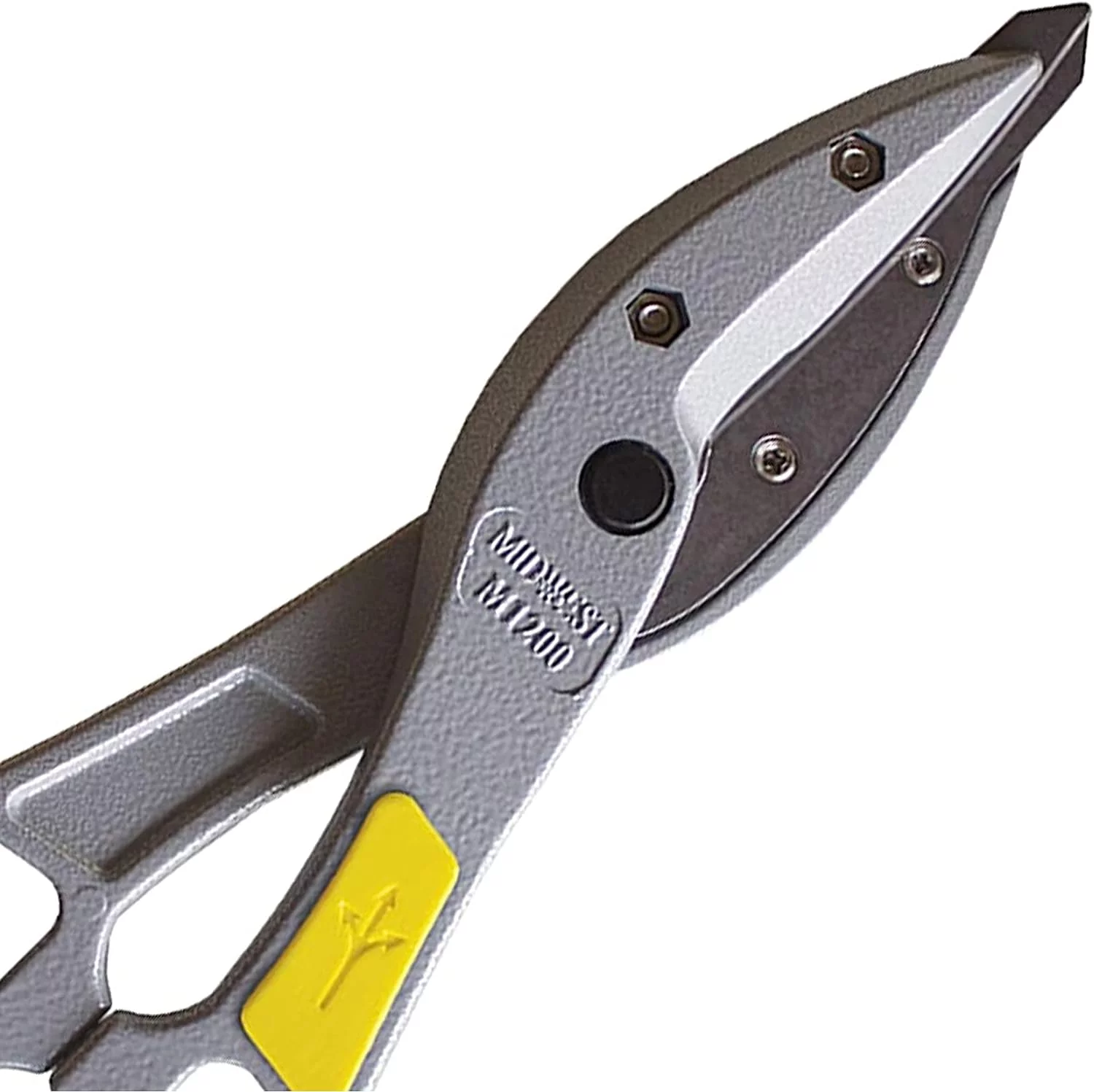 Magsnips Replaceable Blade Snip - Straight Cut Regular Sheet Material Cutting Shears With All Purpose Blades  Handles - MWT-1200
