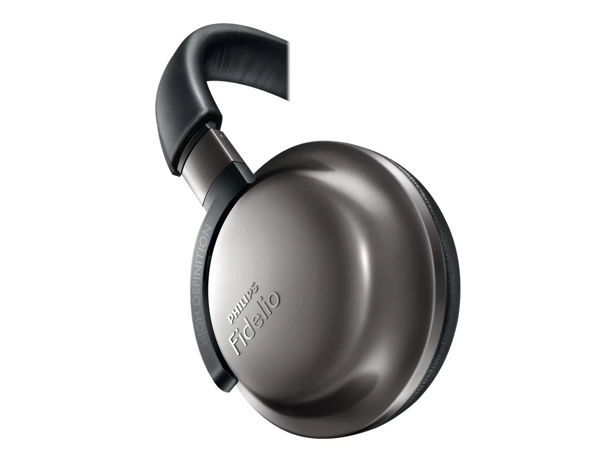 Philips Fidelio F1 - Headphones with mic - on-ear - wired - 3.5 mm jack - noise isolating - black
