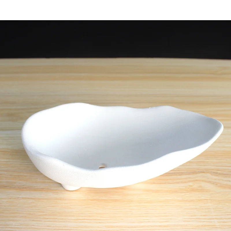 LivNxt Ceramic Succulent Planter Set - Matte Glazed Succulent Dish Garden Pot