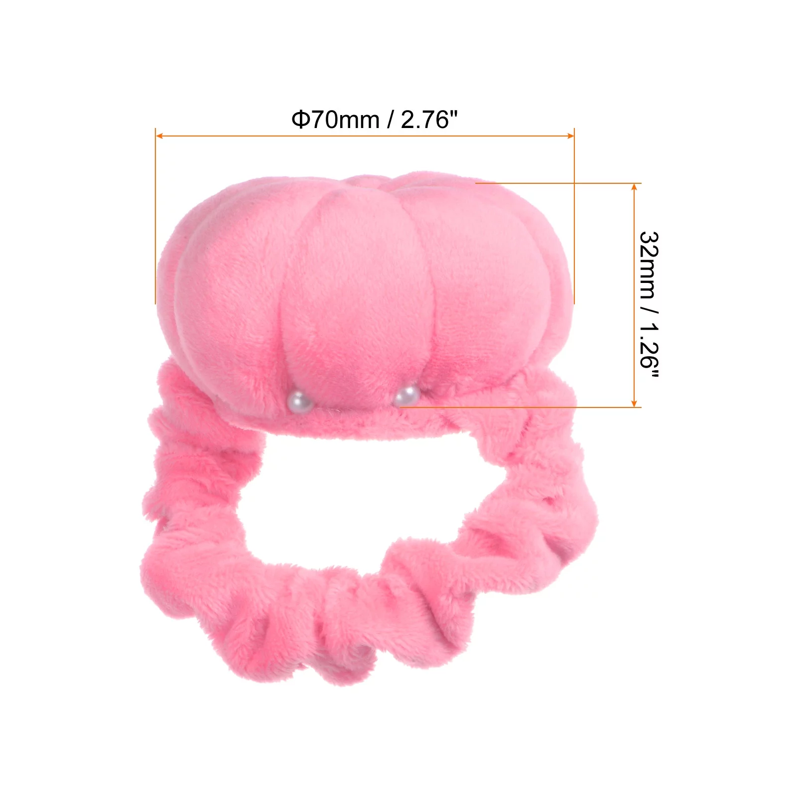 Uxcell Wrist Pin Cushions Band Pincushion with Adjustable Elastic Strap, Pink