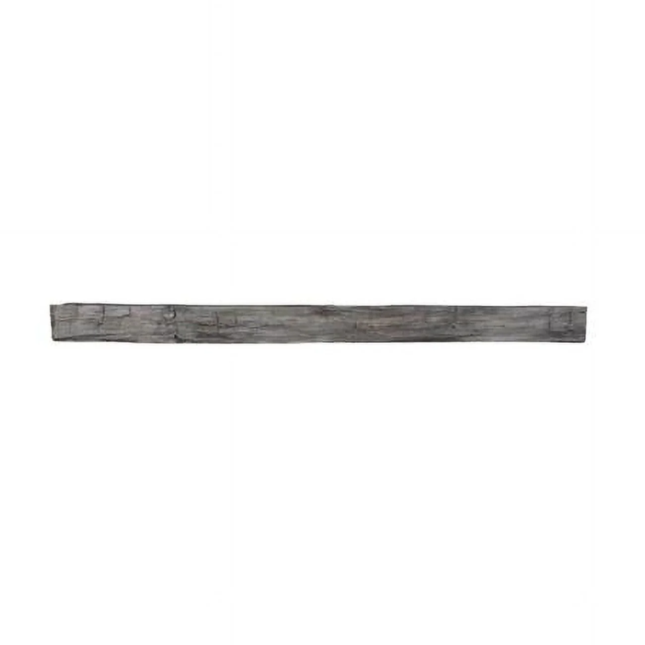 Lexington Hearth  6 ft. Hayloft Beam Fireplace Mantel, Weathered Gray
