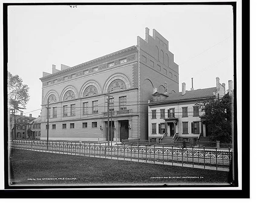 Historic Framed Print, The Gymnasium, Yale College, 17-7/8