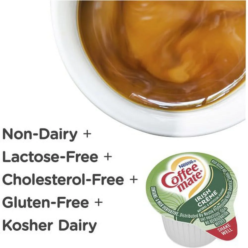 Coffee-mate Coffee mate Irish Creme Gluten-Free Liquid Creamer - Single-Serve Tubs, Each