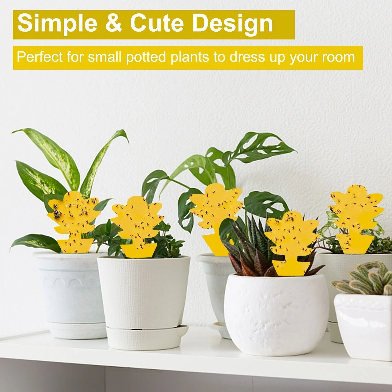 100x Garden Nursery Plastic Pots Flower Plant Container Seed With Label＆Fly Trap