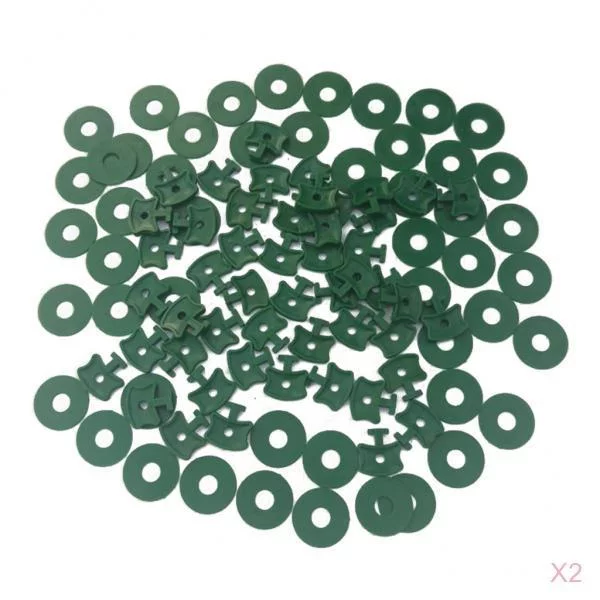 100x Greenhouse Clips & Washers for Greenhouse Insulation Bubble Netting Shading