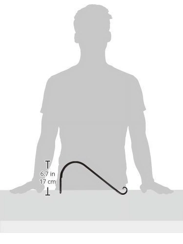 Panacea 89412 Black Wrought Iron 12 in. H Angled Plant Hook