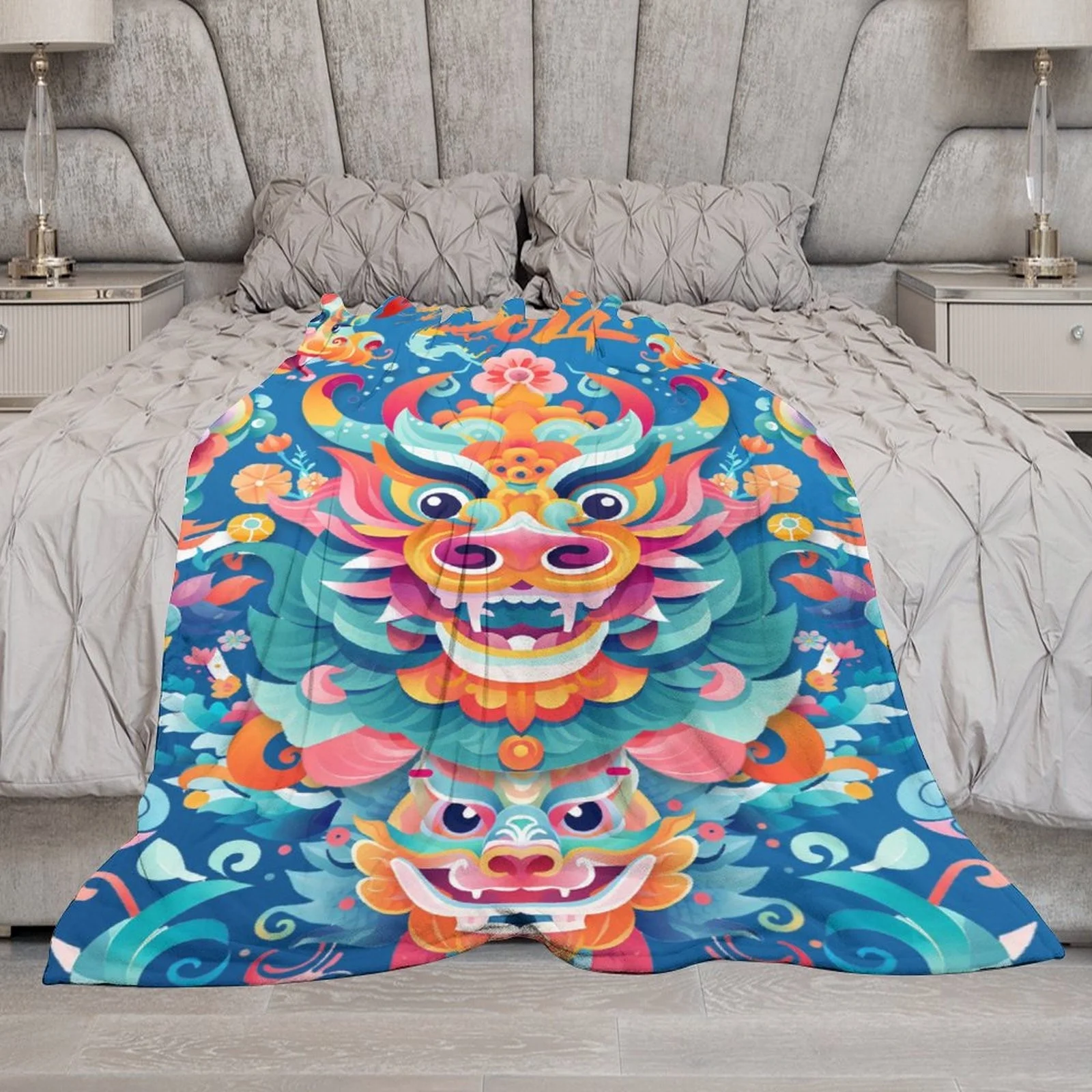 iju7gthy Carpet Rake to Fluff Carpet Metal 4th of July Chinese New Year Blanket Super Soft Flannel All Lightweight Living Room/Bedroom Warming Blanket 150X200Cm