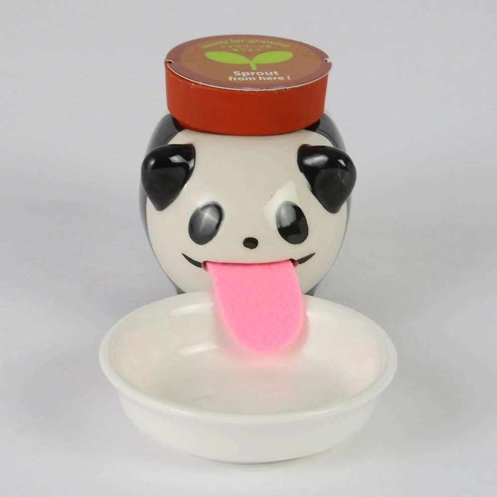 Just Contempo Fun & Easy Growing Self Watering Animal Planter – Home Decoration, Panda, 8X6x6 Cm