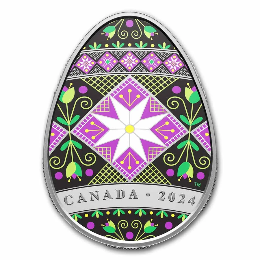 2024 Canada 1 oz Silver $20 Traditional Pysanka