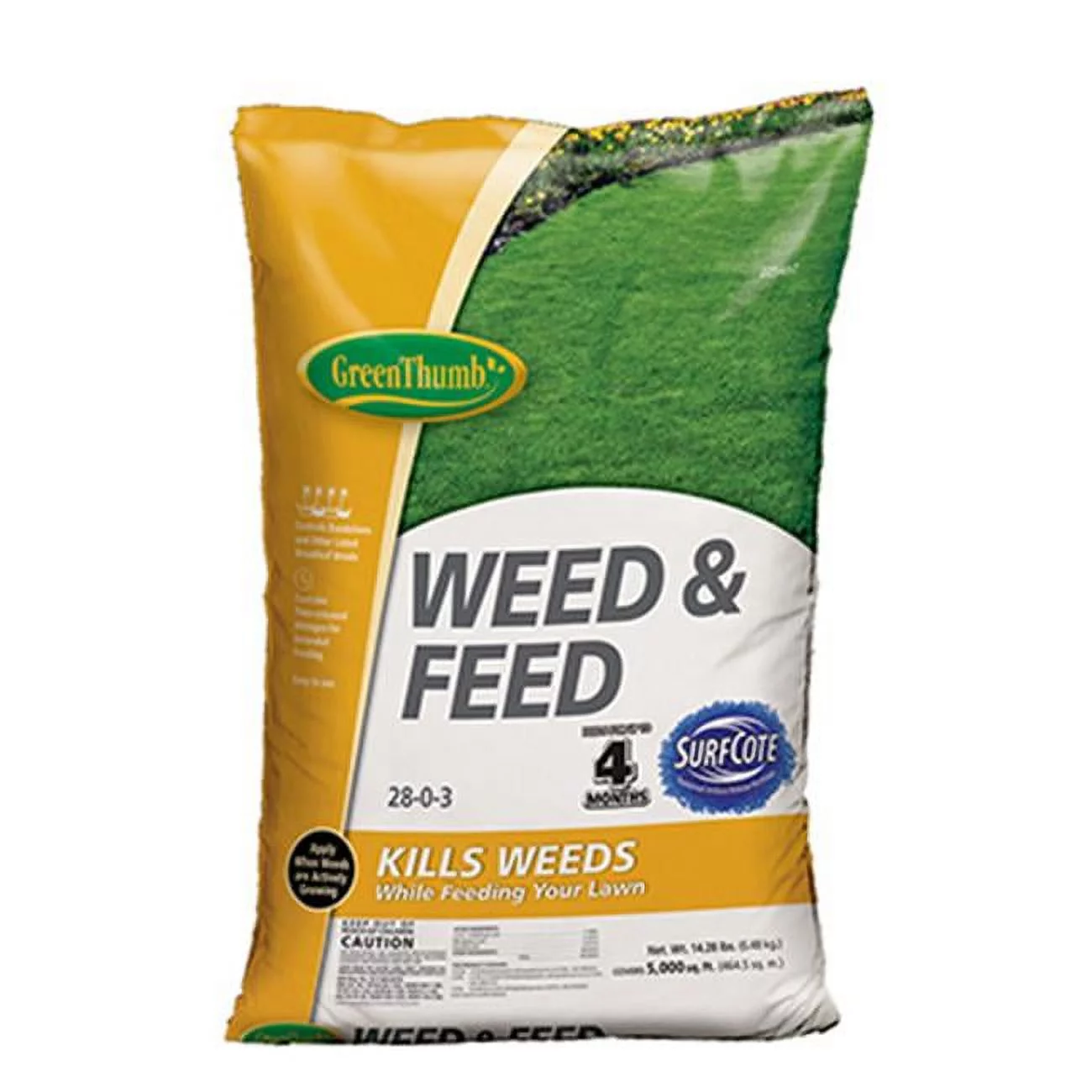 Knox Fertilizer  Green Thumb 5000 sq ft. Coverage Weed & Feed