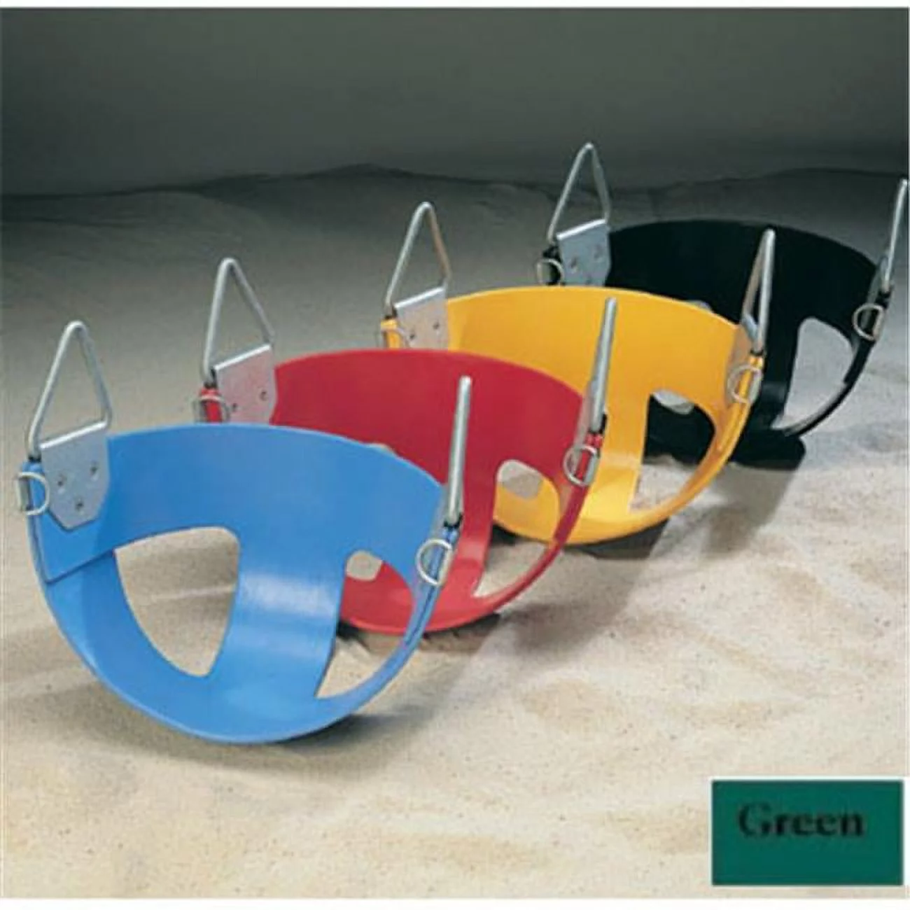 Commercial Rubber Half Bucket Seat - Green