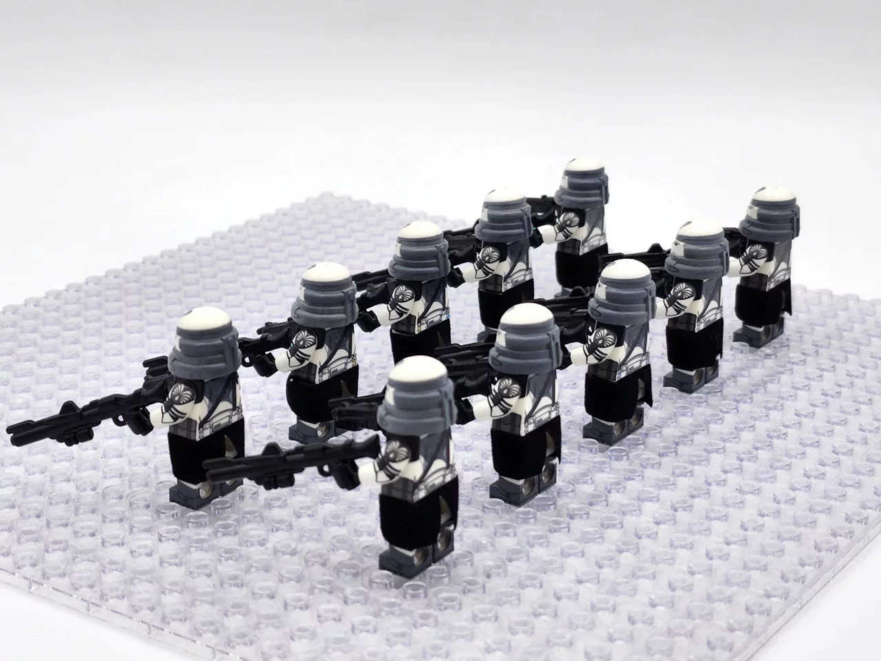 Star Wars Phase 2 Wolfpack Airborne Clone Troopers Paratroopers Custom Minifigures