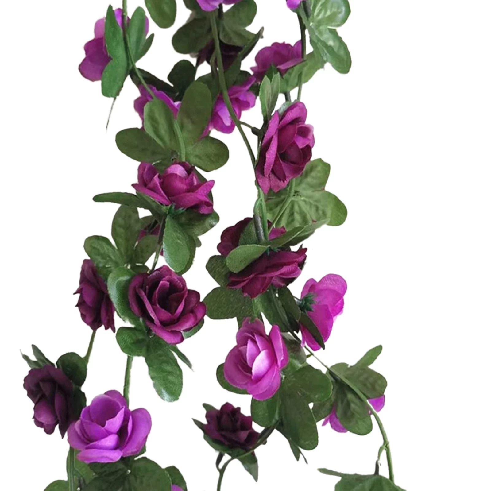 BNNG Flower Garland Rose Vine Artificial Flowers Hanging Rose Ivy Hanging Basket faux Flowers For Home Decor Artificial Flower Basket Faux Flower Bouquet For Home Decor