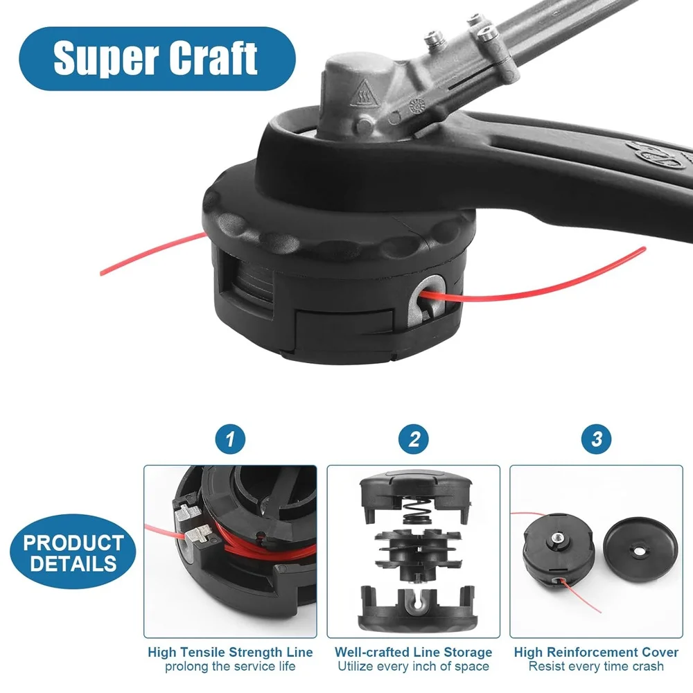 Trimmer Head,Feed 400 Srm-230 Eater T195s T220 Weed Eater T195s Srm225 Srm-210 Srm2100 T220 T222 T230 Head Speed Feed Srm-210 Srm2100 Weed T222 T230 T231 T195s T220 T222 Srm2100 Weed Eater