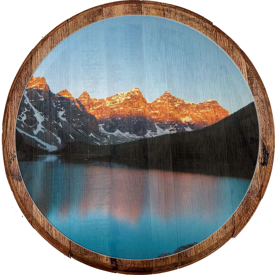 Bar Sign Mountain Valley Lake Peaceful Water Scene Bar Wall Decor Wall Art gifts for Women Men