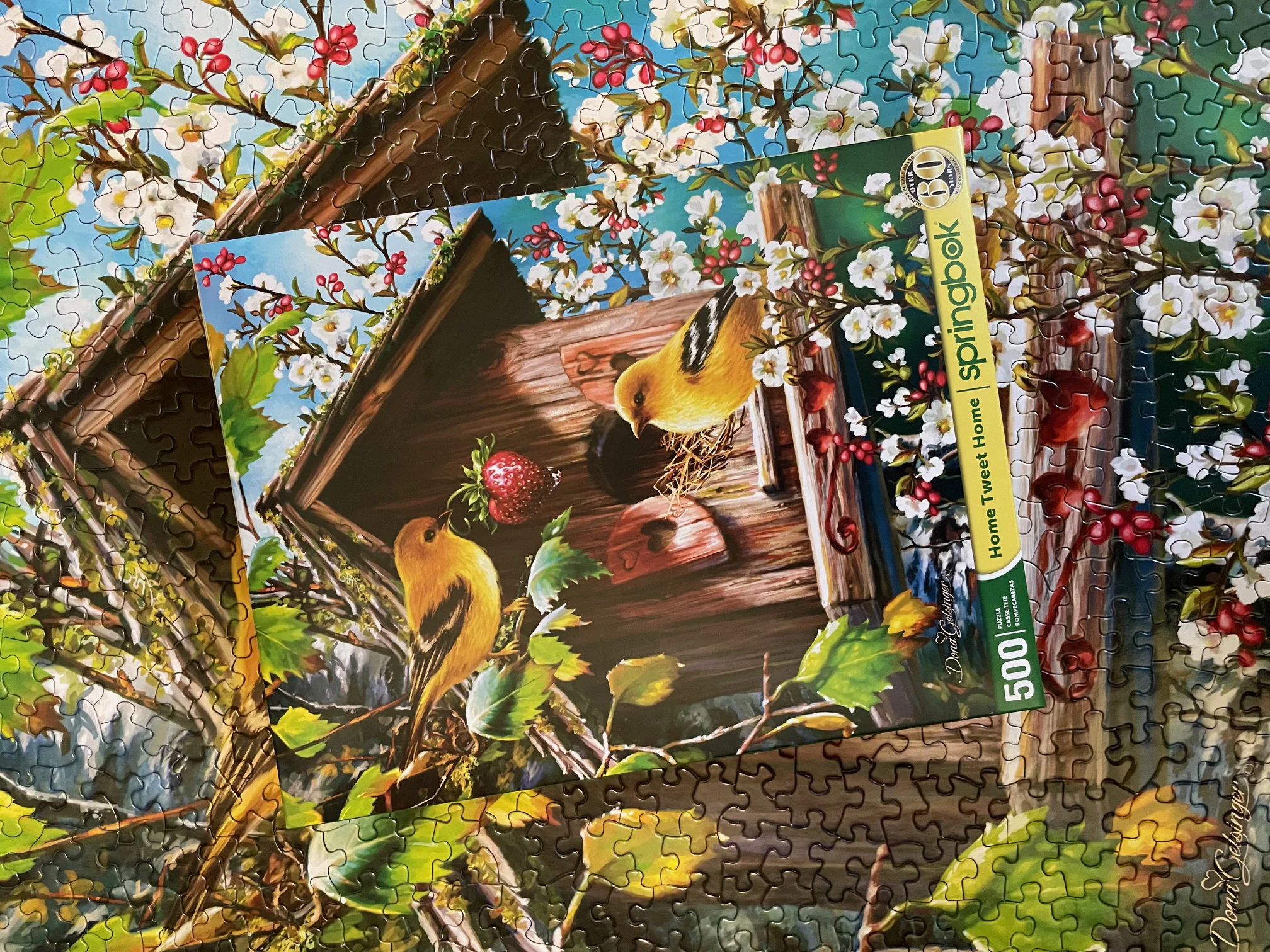 Springbok's 500 Piece Jigsaw Puzzle Home Tweet Home - Made in USA