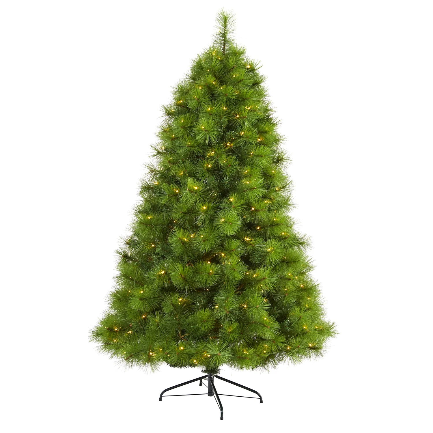 HomeStock Naturally Nice 6Ft. Green Scotch Pine Artificial Christmas Tree With 300 Clear Led Lights