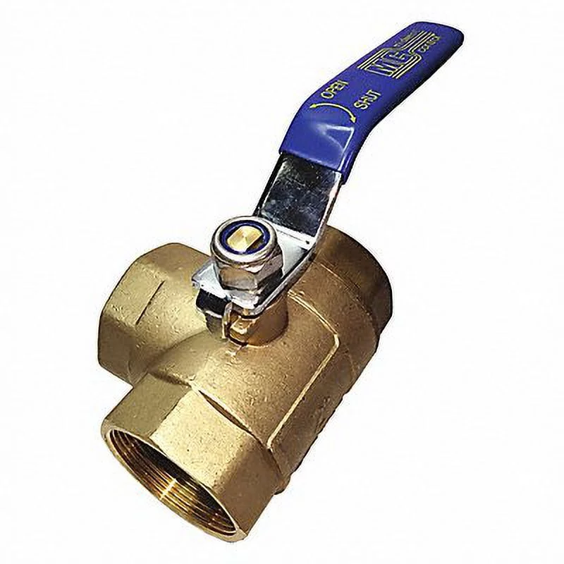 Manufacturer Varies Brass Ball Valve,3-Way,FNPT x FNPT,2 in 1PZA6