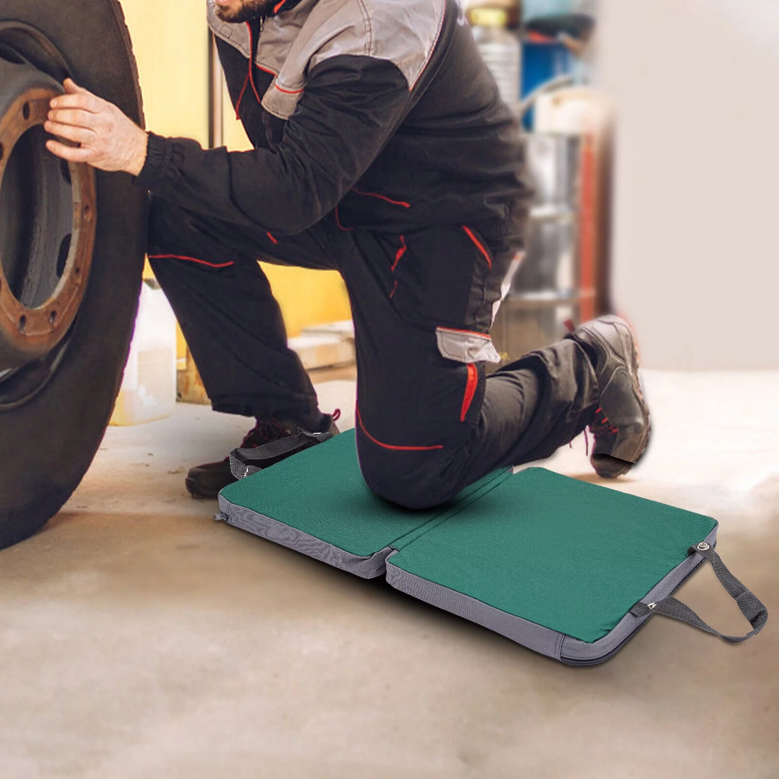 23.6*13*1.57in Extra Thick Kneeling Pad Comfy Foam Kneeler Mat Garden Knee Pad Cushion Foldable,600D Oxford Cloth, Memory Cotton for Gardens, Home Cleaning, Gyms, Yoga