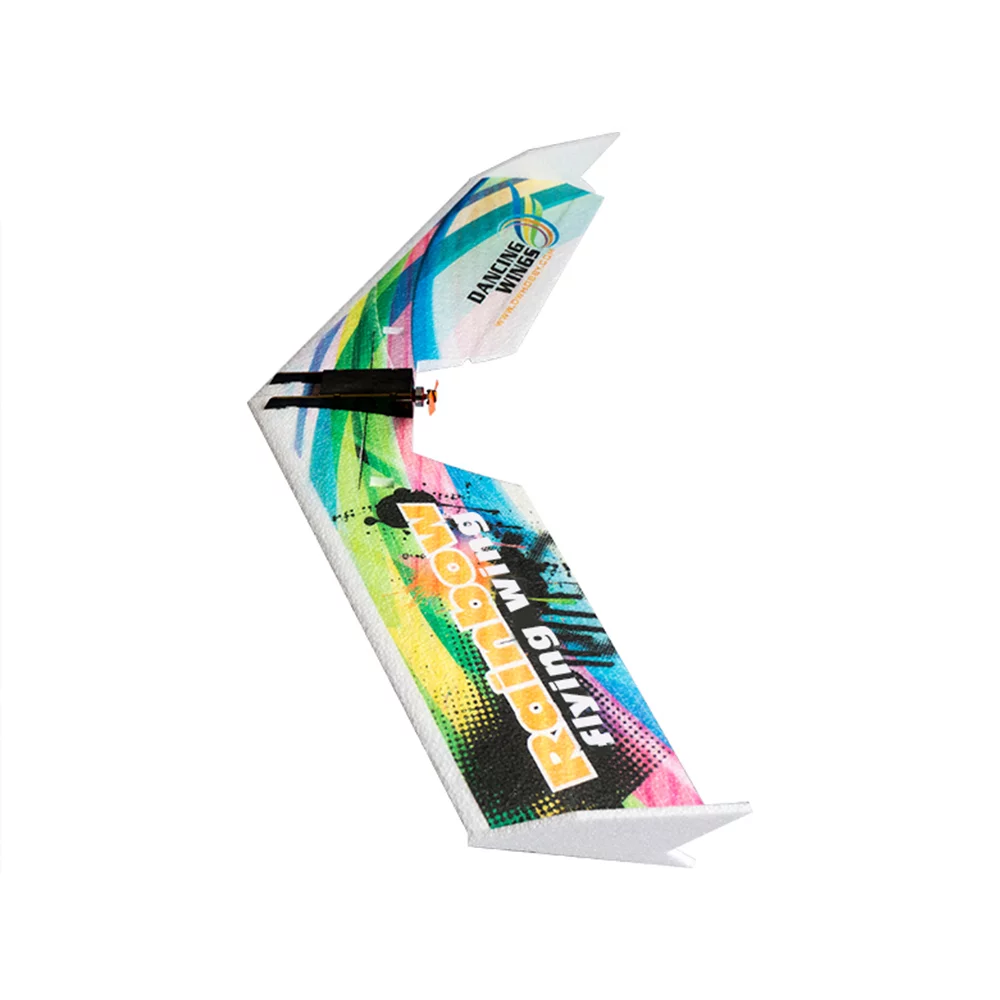 moobody Dancing Hobby E0511 Rainbow Flying Wing V2 RC Airplane 800mm Wingspan Delta Wing Tail-pusher Aircraft KIT