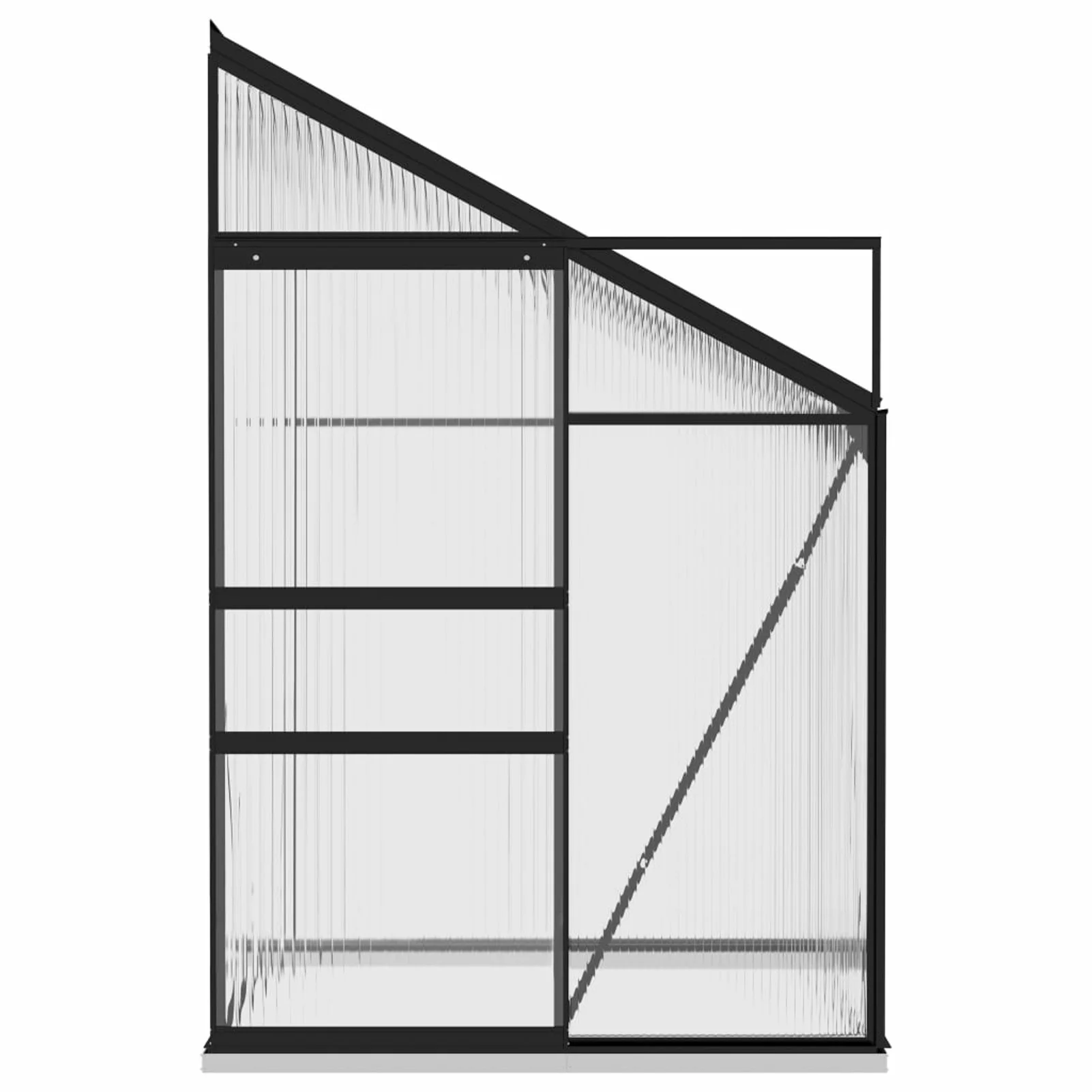 Suzicca Greenhouse Anthracite Aluminum 95.3 ft³