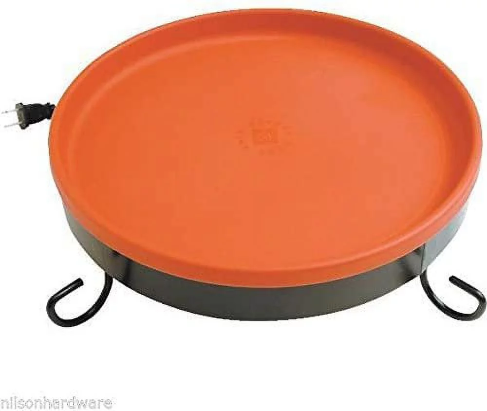 5 Pk-Orange Poly Resin 75 Watt Thermostat Control 3-IN-1 Heated Bird Bath BD-75