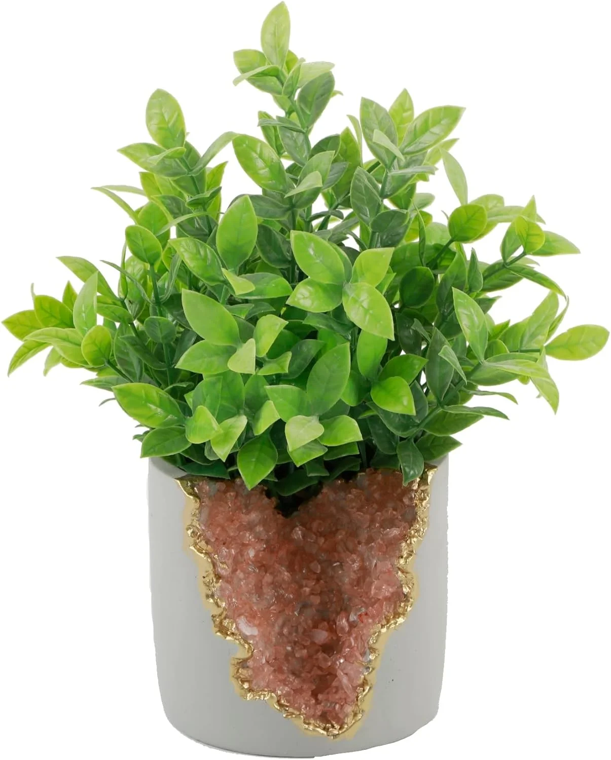 Pink   Crystal Planter Classic Cement Matte Handmade