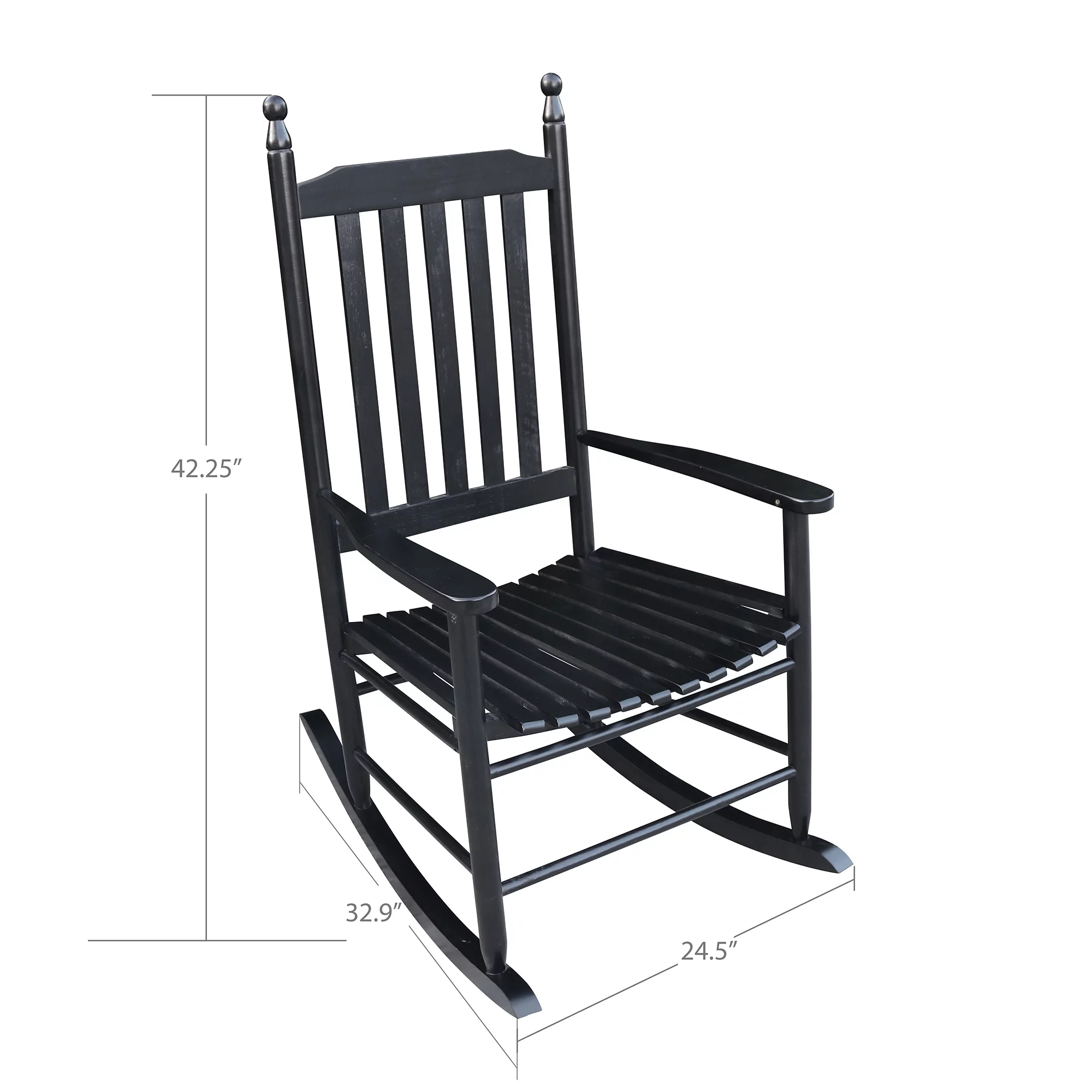 Classic Wooden Porch Rocker Chair - 1 set - Relax in Style and Comfort