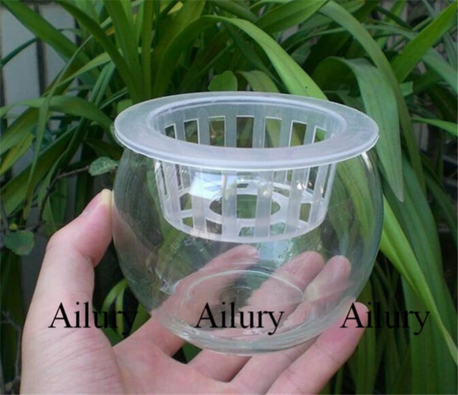PP Hydroponics Plants Dedicated Solid Root Colonization Basket Vase  Cup Water Garden Aquarium Container