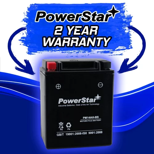 PowerStar YTX14AH-BS ATV Battery Compatible with Polaris ACE 570 SP