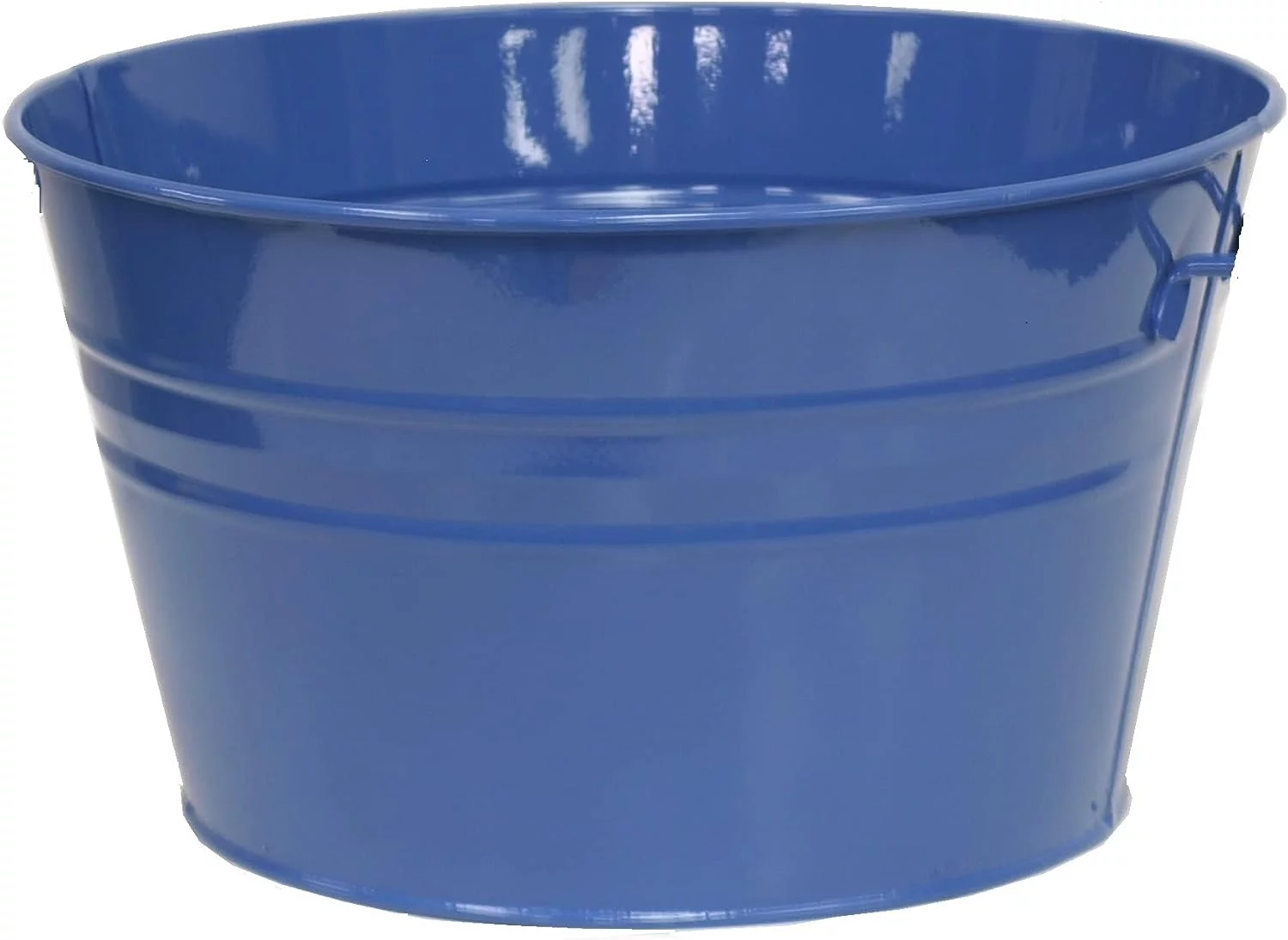Houston International 6085E B 13.5-Inch Steel Planter/Tub, Blue