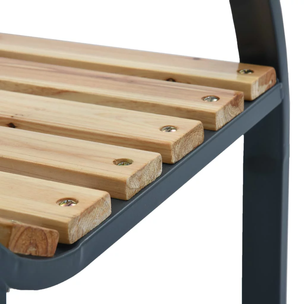 OWSOO Garden Chairs 2 pcs Wood