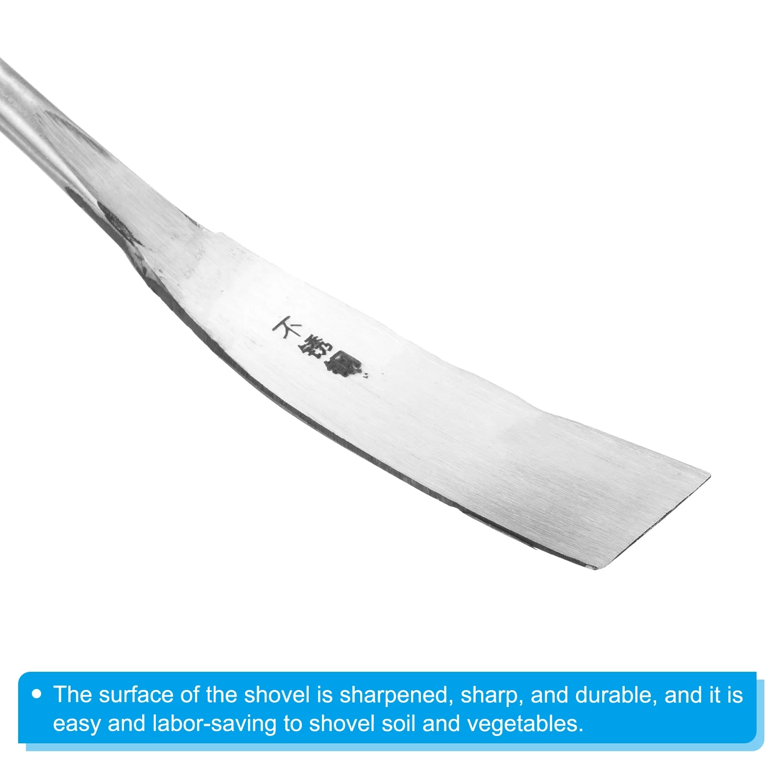 Uxcell Garden Shovel Bend Proof Hand Trowel Stainless Steel Gardening Digging Shovel Silver Tone