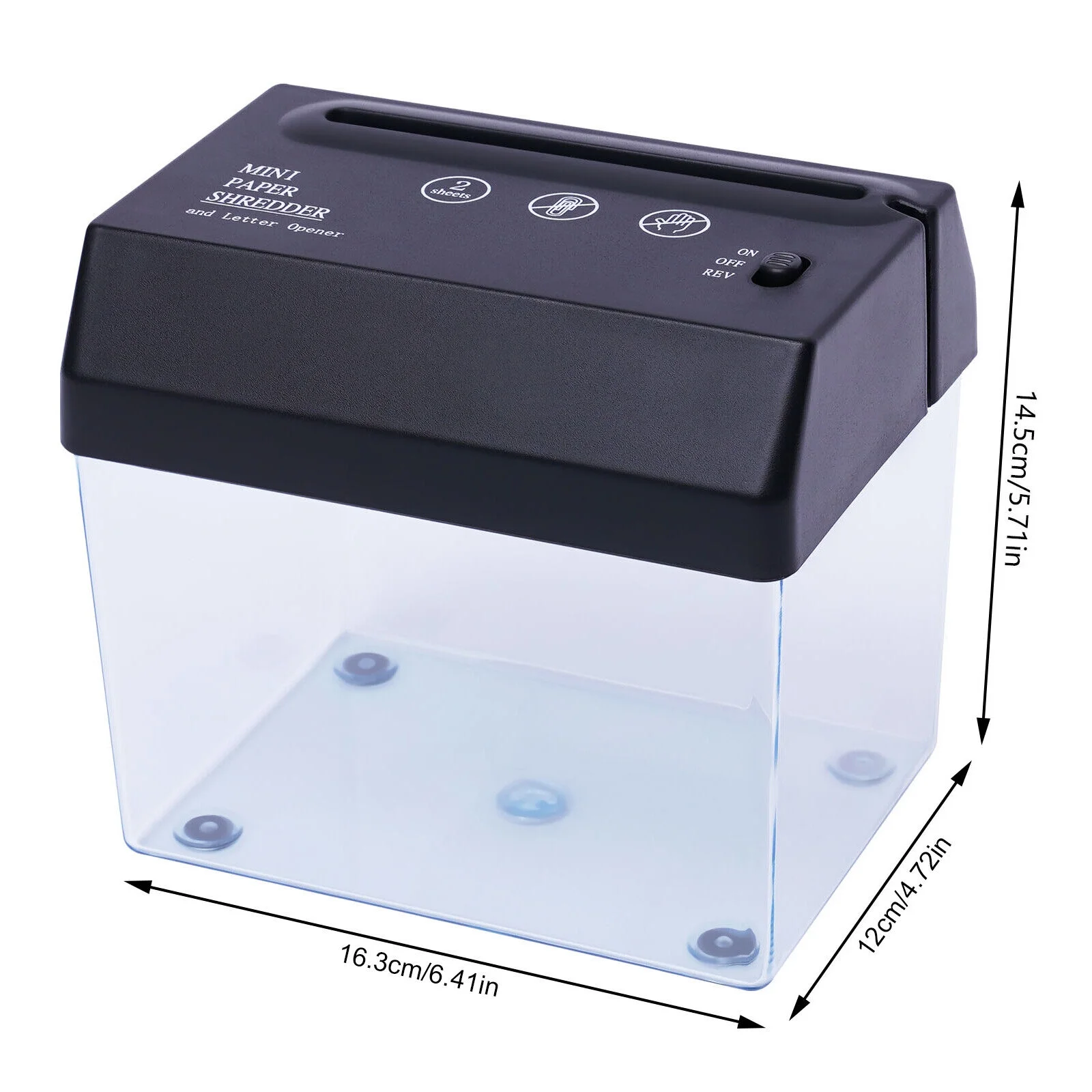 Electric Paper Shredder Paper Strip Cut Machine For Home Office Portable USB