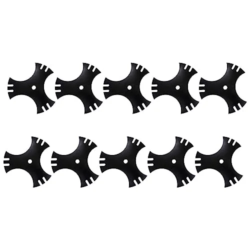 proven part Pack of 10 Edger Blades Three Sided Star 9 in. Center Hole 5/8 in. Replaces 40-009 781-0748 781-0748-0637