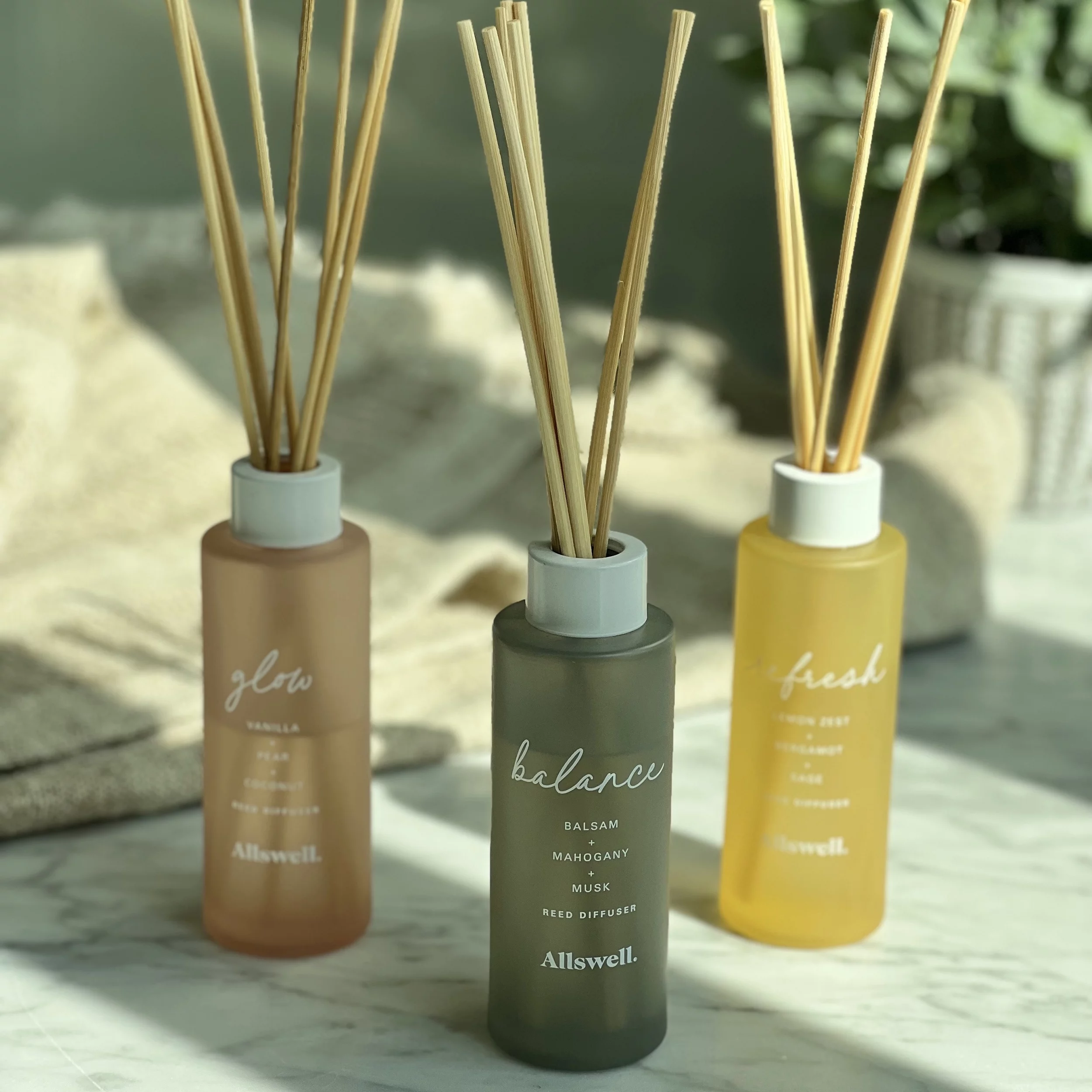 Balance (Balsam + Mahogany + Musk) | Gray - Allswell Reed Diffuser 90 ml